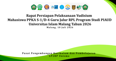 Rapat Persiapan Pelaksanaan Yudisium Mahasiswa PPKA S-1/D-4 Guru Jalur RPL Program Studi PIAUD Rapat Persiapan Pelaksanaan Yudisium Mahasiswa PPKA S-1/D-4 Guru Jalur RPL Program Studi PIAUD